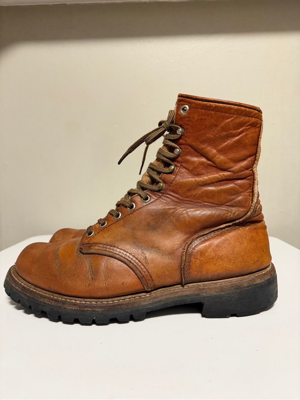 Vintage Red Wing Irish Setter Sport Boots Distressed Leather USA Men's US 9 EE